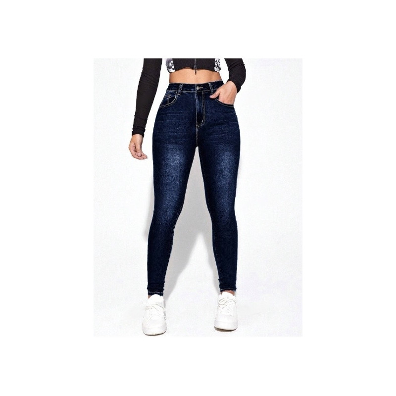 Blugi Skinny cu Buzunare Oblice pentru Femei – Eleganță și Confort Casual