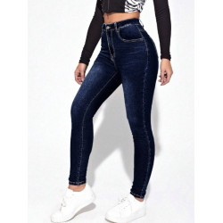 Blugi Skinny cu Buzunare Oblice pentru Femei – Eleganță și Confort Casual