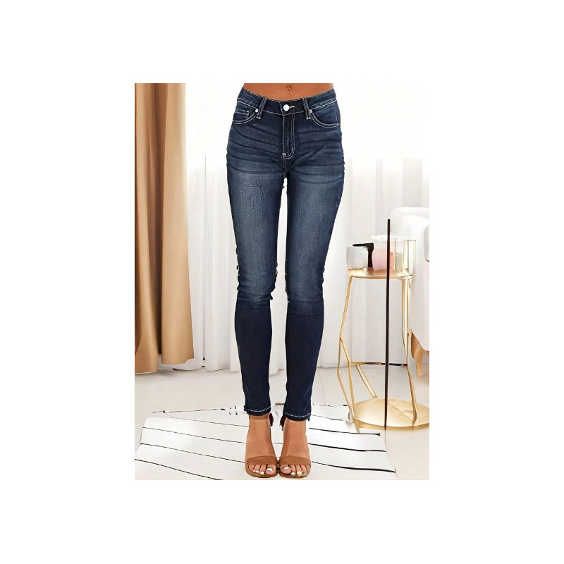 Pantaloni Skinny cu Talie Medie pentru Femei