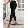 Blugi Skinny Casual Negri cu Buzunare pentru Femei