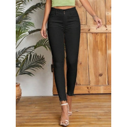 Blugi Skinny Casual Negri cu Buzunare pentru Femei