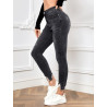 Blugi Skinny cu Tăieturi și Tiv Nefinisat pentru Femei