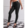 Pantaloni Skinny Negri cu Elasticitate Mare pentru Femei