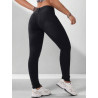 Blugi Slim Fit Negri din Denim cu Buzunare Oblice pentru Femei