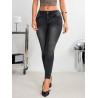 Blugi Skinny Gri Casual cu Buzunare Oblice pentru Femei