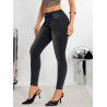 Blugi Skinny Gri Casual cu Buzunare Oblice pentru Femei