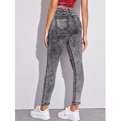 Blugi Skinny cu Talie Înaltă și Elasticitate Mare pentru Femei