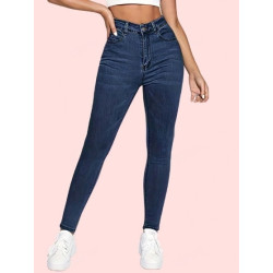 Blugi Skinny Casual pentru Femei cu Buzunare