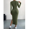 Rochie Bodycon cu Tăietură pe Coapsă