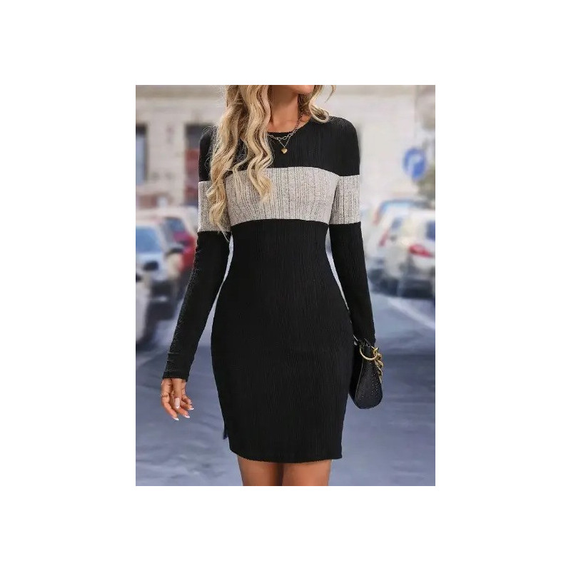 Rochie Mini Bodycon Călduroasă cu Mâneci Lungi pentru Femei