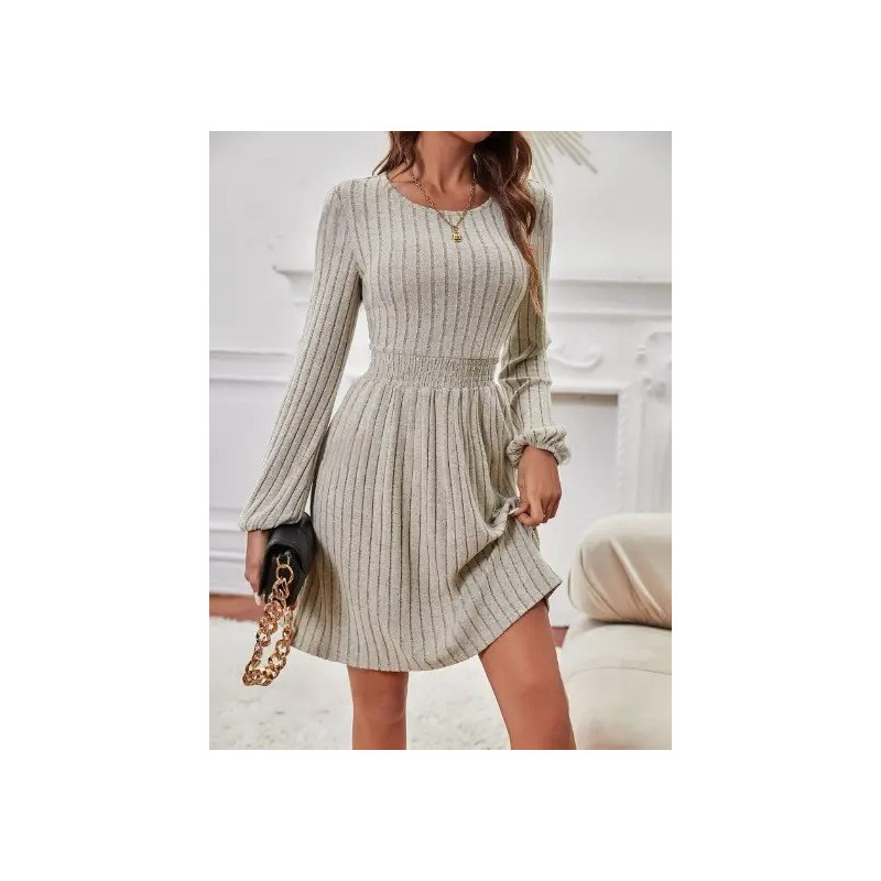 Rochie A-line cu Mâneci Lanterne