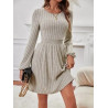 Rochie A-line cu Mâneci Lanterne