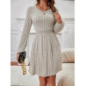Rochie A-line cu Mâneci Lanterne