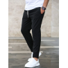 Pantaloni Manfinity Homme pentru bărbați cu buzunare oblice și șnur în talie