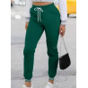 Pantaloni Verzi Casual cu Șnur Reglabil – Confort și Stil pentru Femei