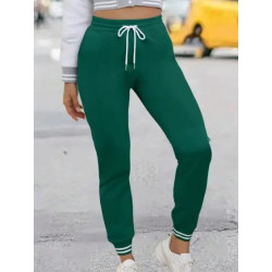 Pantaloni Verzi Casual cu Șnur Reglabil – Confort și Stil pentru Femei