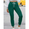 Pantaloni Verzi Casual cu Șnur Reglabil – Confort și Stil pentru Femei