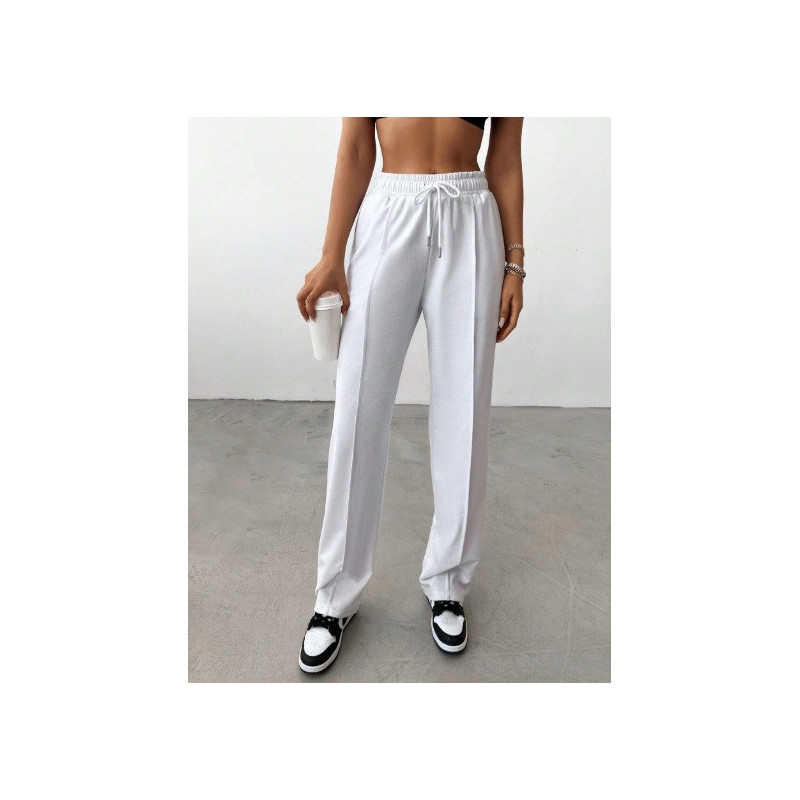 Pantaloni de Trening cu Șnur Reglabil la Talie pentru Femei