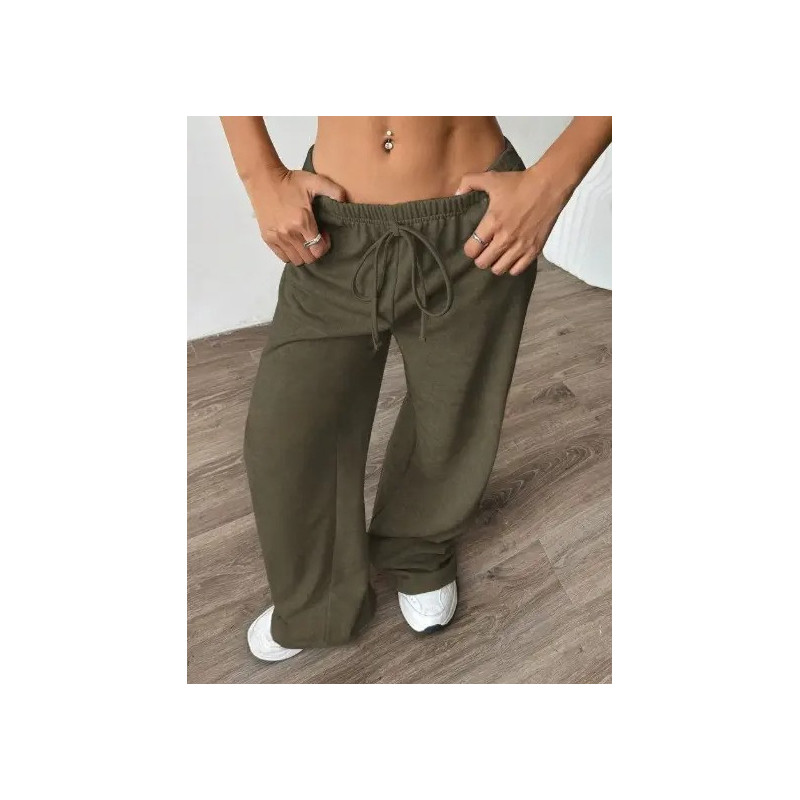 Pantaloni Jogger Casual Drepți cu Șnur pentru Femei
