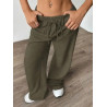 Pantaloni Jogger Casual Drepți cu Șnur pentru Femei
