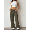 Pantaloni Jogger Casual Drepți cu Șnur pentru Femei