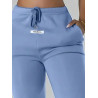 Pantaloni de Trening Casuali Albastri cu Șnur pentru Femei