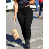 Blugi Skinny Uniți, Culoare Neagră, pentru Femei