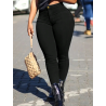 Blugi Skinny Uniți, Culoare Neagră, pentru Femei