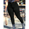 Blugi Skinny Uniți, Culoare Neagră, pentru Femei