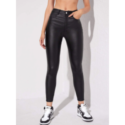 Blugi Skinny cu Aspect de...