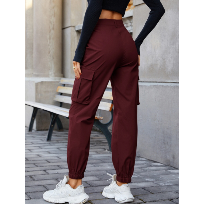 Pantaloni Cargo cu Buzunare Înclinate