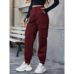 Pantaloni Cargo cu Buzunare Înclinate