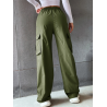 Pantaloni Dama Cargo cu Buzunare Laterale