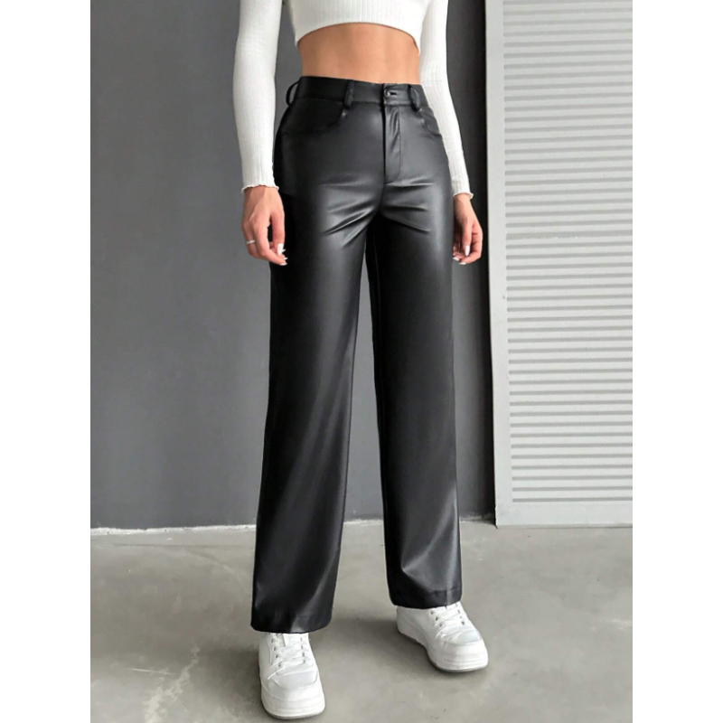 Pantaloni din Piele Ecologică pentru Femei