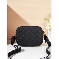 Geantă Pătrată Ușoară, Casual Business cu Detalii Metalice și Franjuri Grafice pentru Femei Tinere